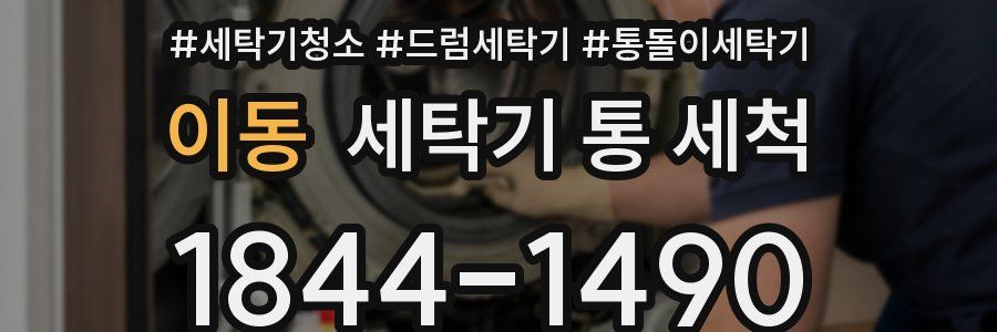이동 세탁기 통 세척
