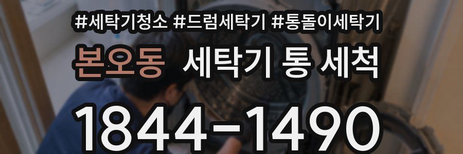 본오동 세탁기 통 세척