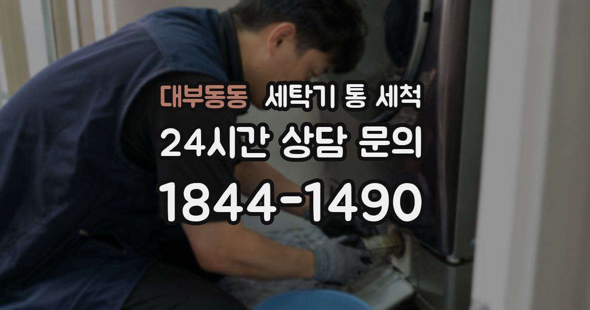 대부동동 세탁기 통 세척