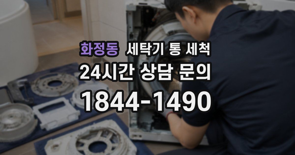 화정동 세탁기 통 세척
