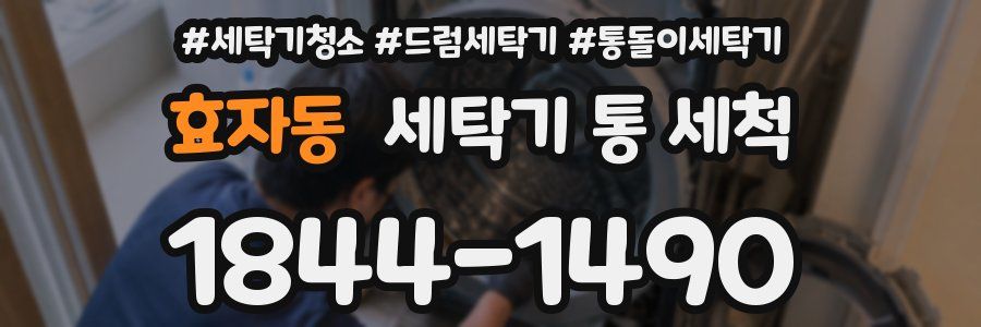 효자동 세탁기 통 세척