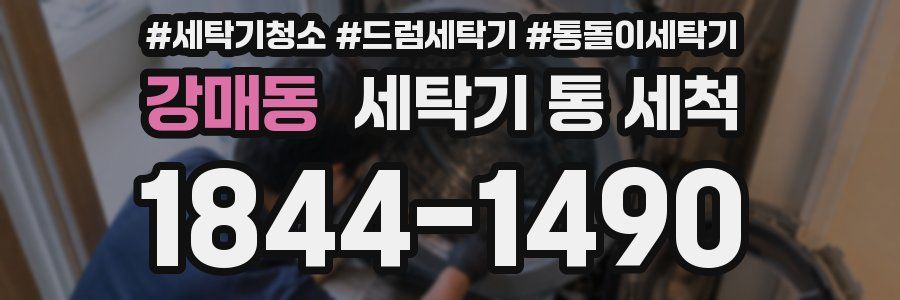 강매동 세탁기 통 세척