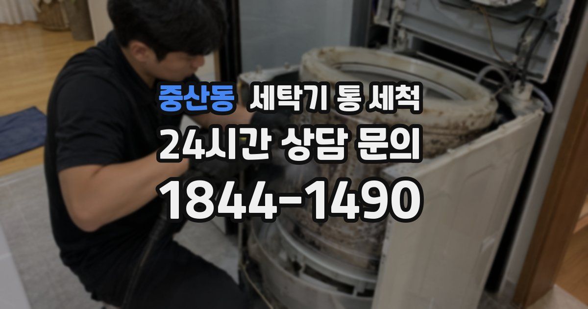 중산동 세탁기 통 세척