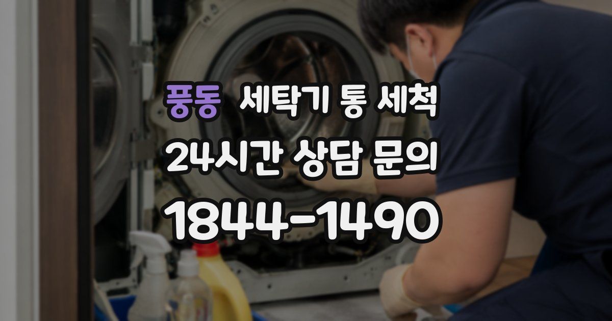 풍동 세탁기 통 세척