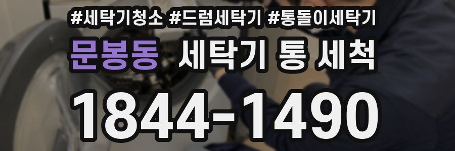 문봉동 세탁기 통 세척