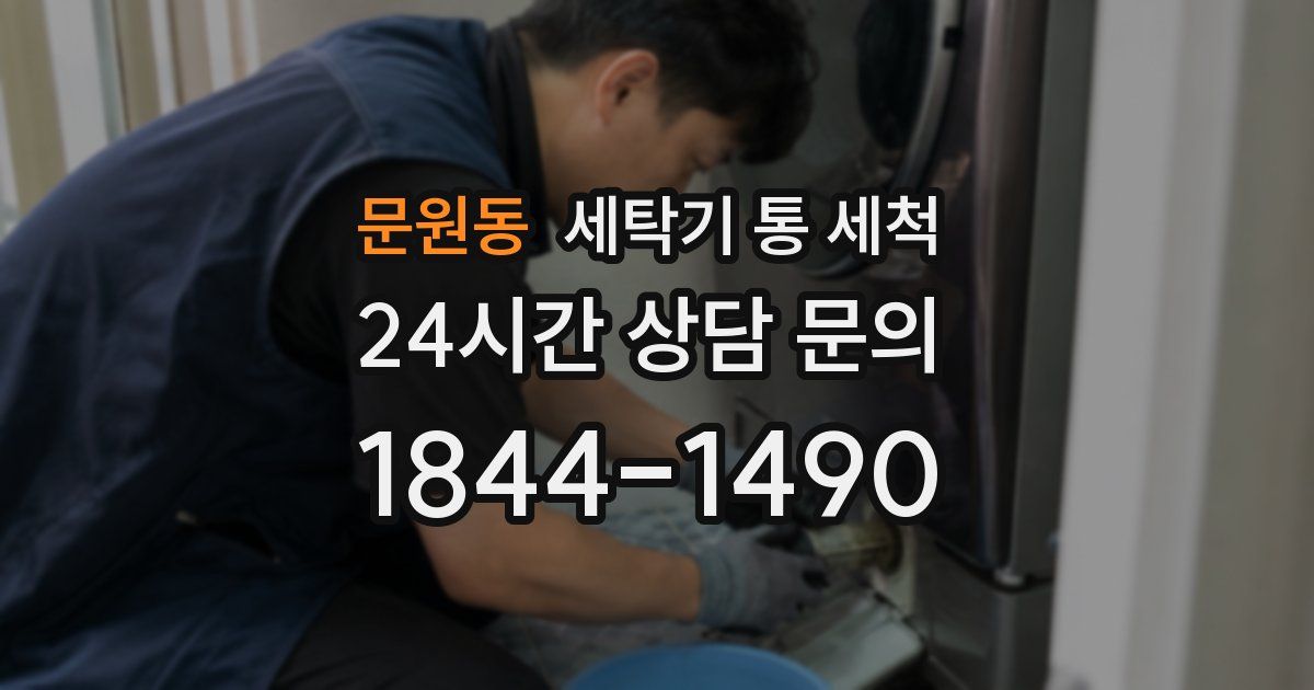 문원동 세탁기 통 세척