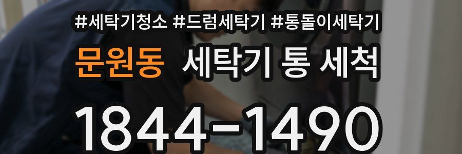 문원동 세탁기 통 세척