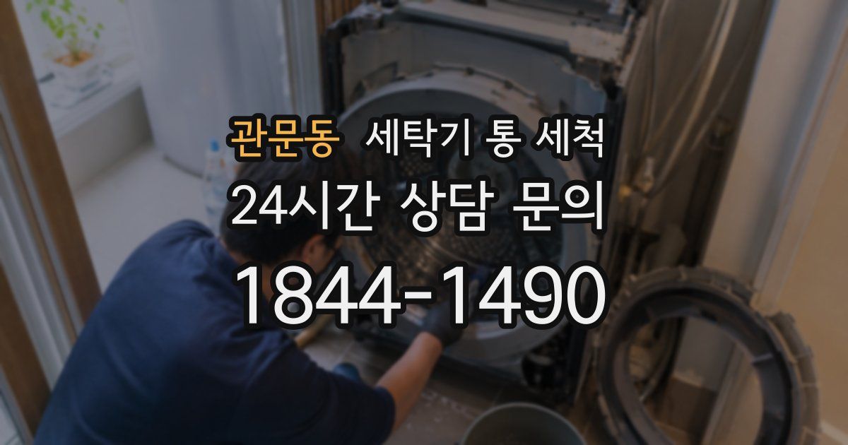 관문동 세탁기 통 세척