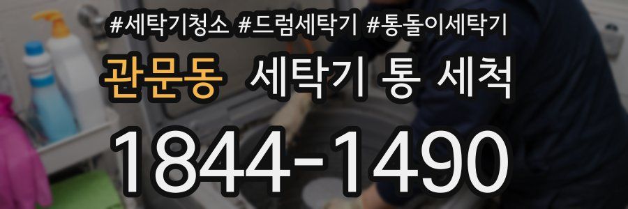 관문동 세탁기 통 세척
