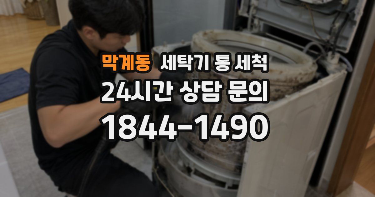막계동 세탁기 통 세척