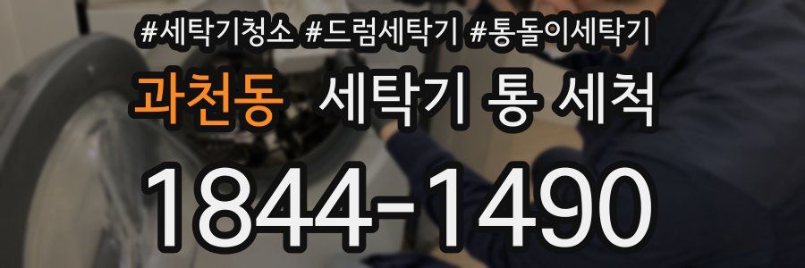 과천동 세탁기 통 세척