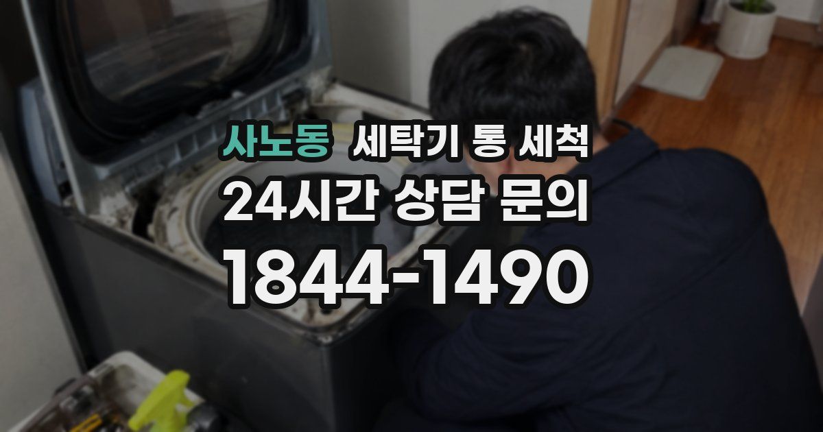 사노동 세탁기 통 세척