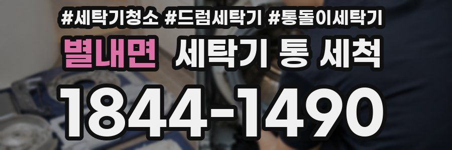 별내면 세탁기 통 세척