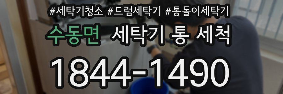 수동면 세탁기 통 세척
