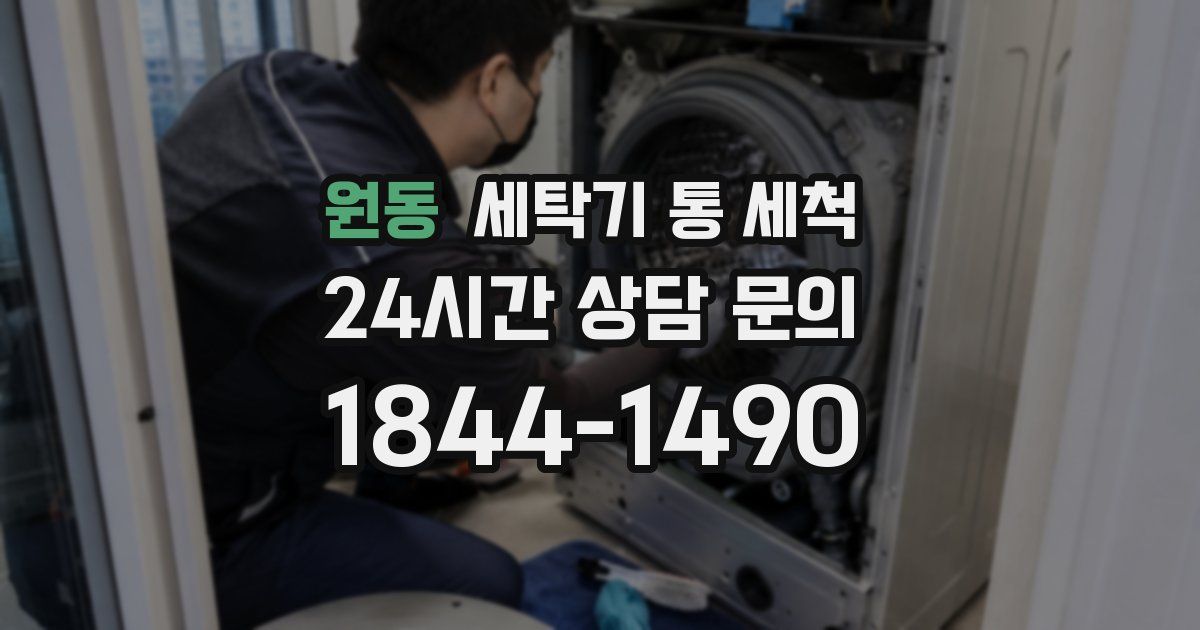 원동 세탁기 통 세척