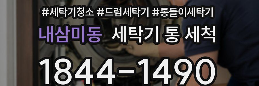 내삼미동 세탁기 통 세척