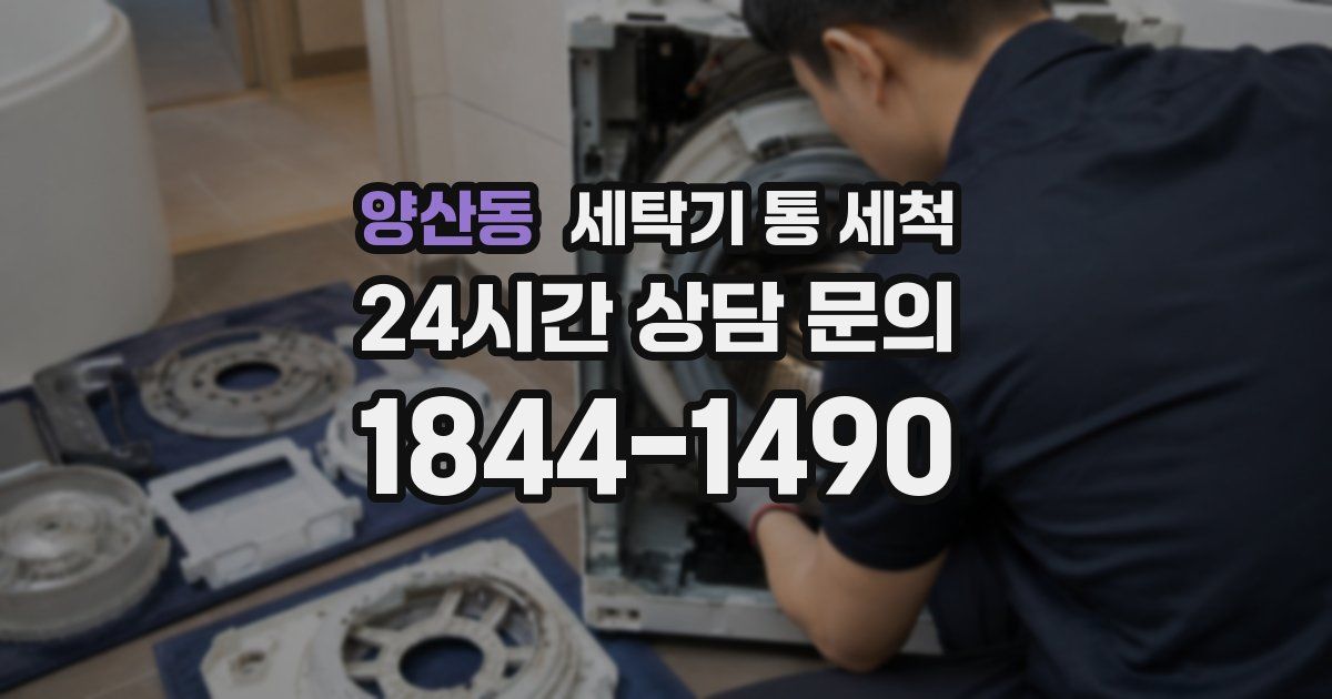 양산동 세탁기 통 세척
