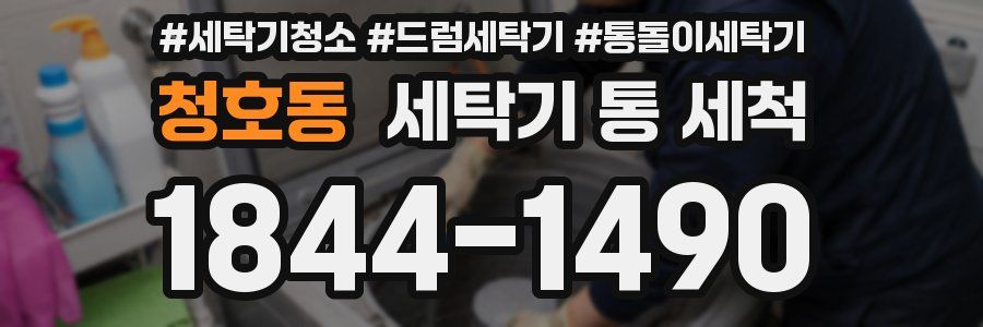 청호동 세탁기 통 세척