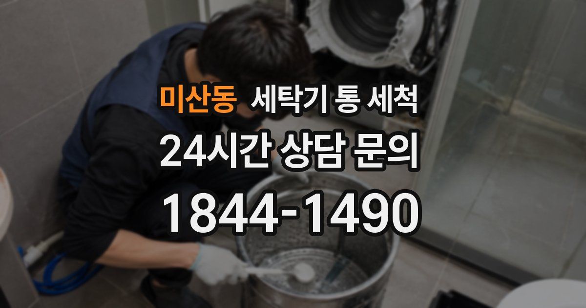 미산동 세탁기 통 세척