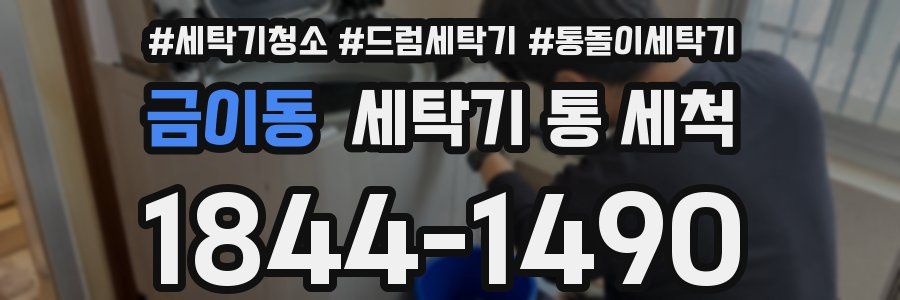 금이동 세탁기 통 세척