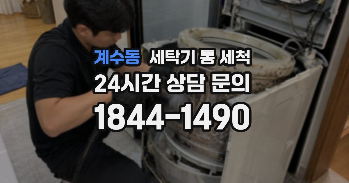 계수동 세탁기 통 세척