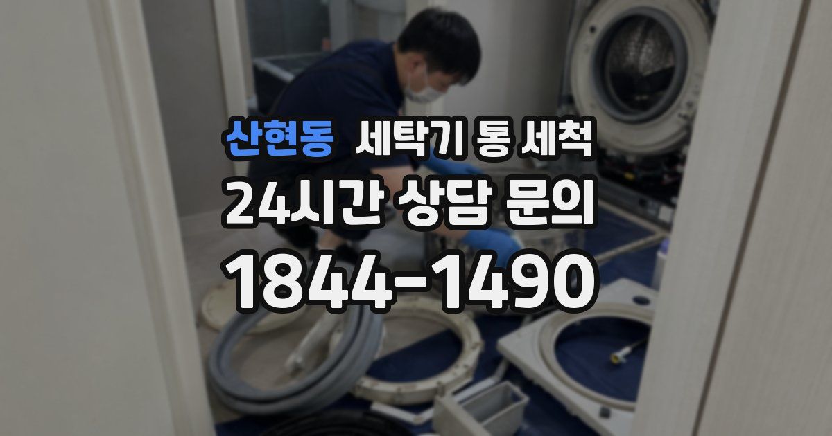 산현동 세탁기 통 세척