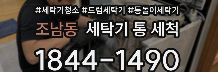 조남동 세탁기 통 세척