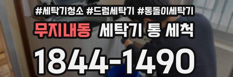 무지내동 세탁기 통 세척