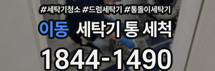 이동 세탁기 통 세척