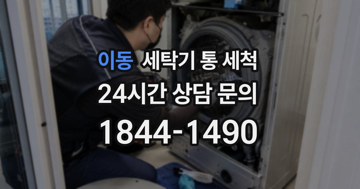 이동 세탁기 통 세척