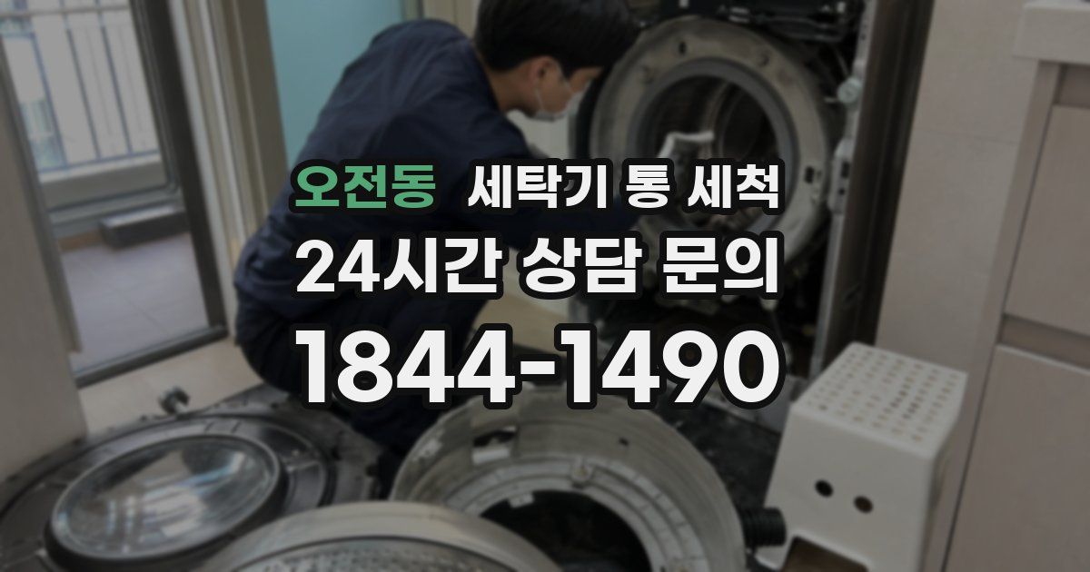 오전동 세탁기 통 세척