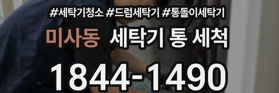 미사동 세탁기 통 세척