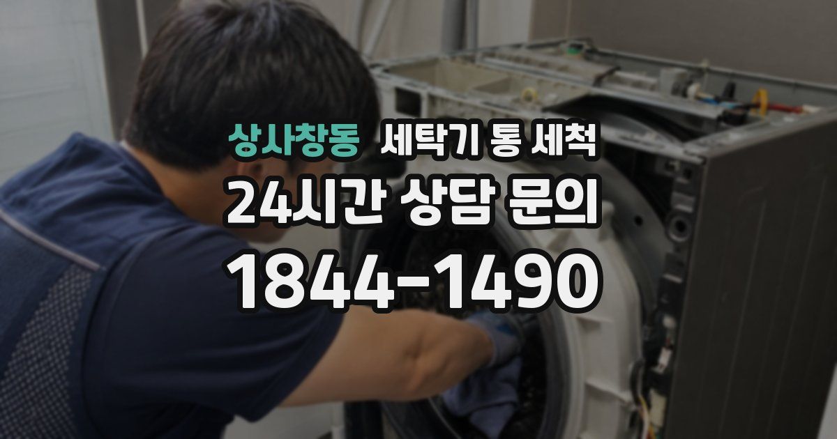 상사창동 세탁기 통 세척