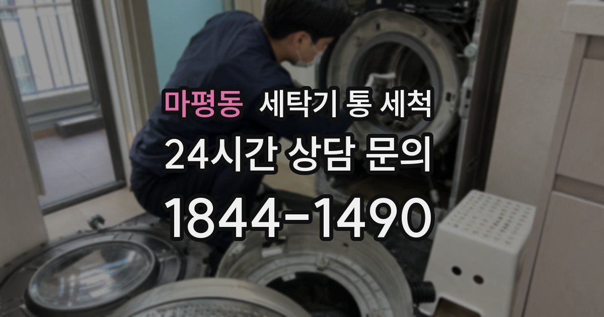 마평동 세탁기 통 세척