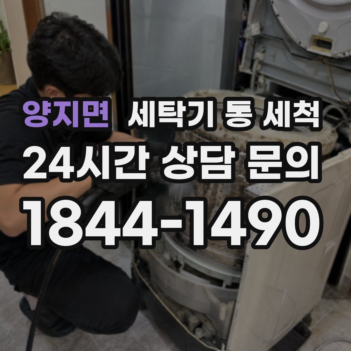 양지면 세탁기 통 세척