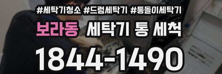 보라동 세탁기 통 세척
