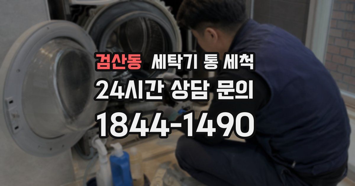 검산동 세탁기 통 세척