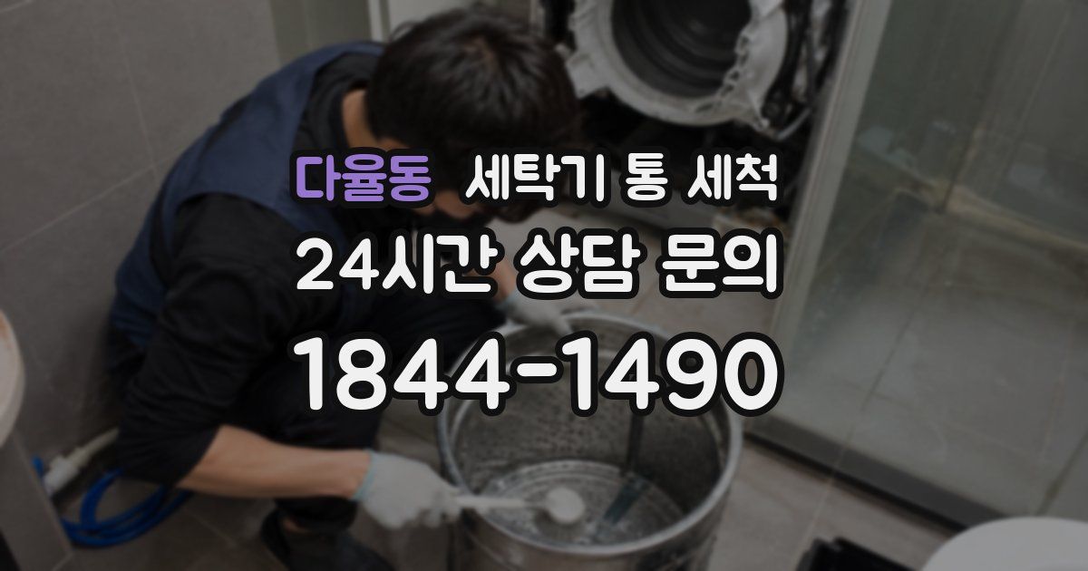 다율동 세탁기 통 세척