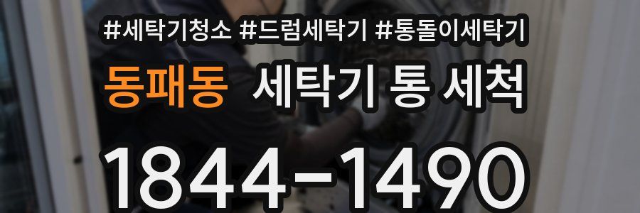 동패동 세탁기 통 세척
