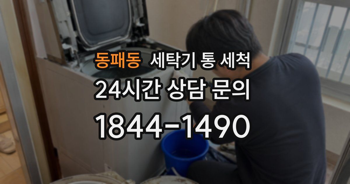 동패동 세탁기 통 세척