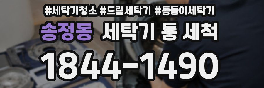 송정동 세탁기 통 세척