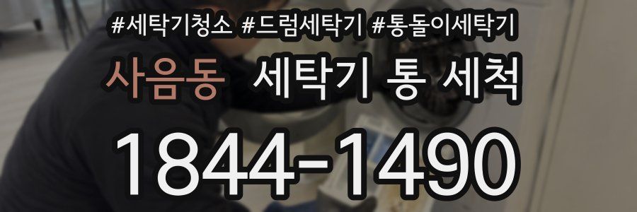사음동 세탁기 통 세척