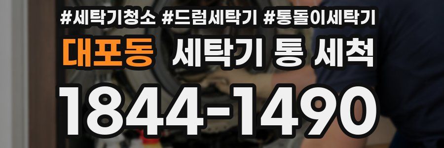 대포동 세탁기 통 세척