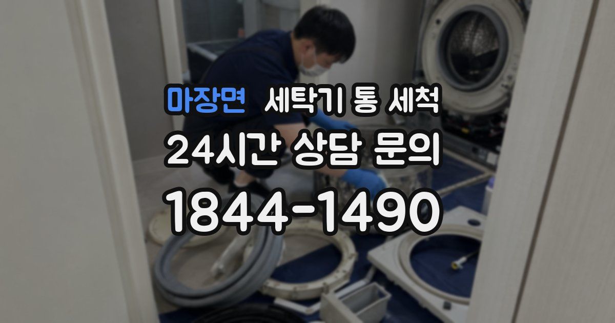 마장면 세탁기 통 세척