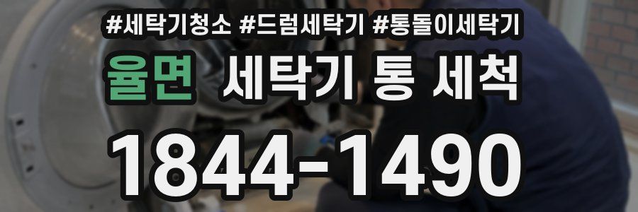 율면 세탁기 통 세척