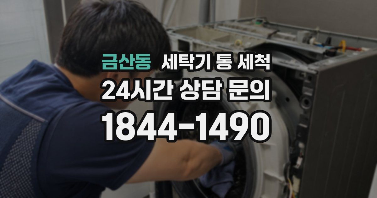 금산동 세탁기 통 세척