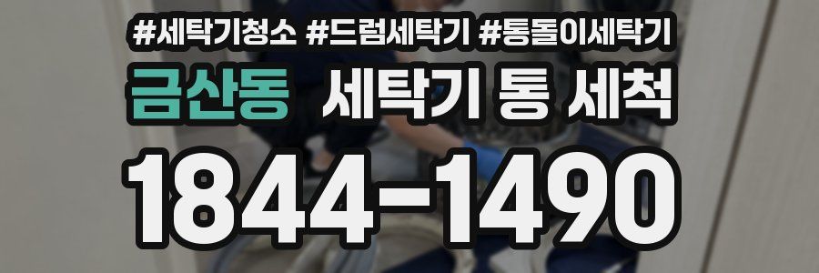 금산동 세탁기 통 세척