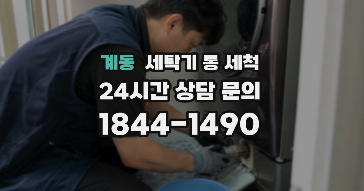 계동 세탁기 통 세척