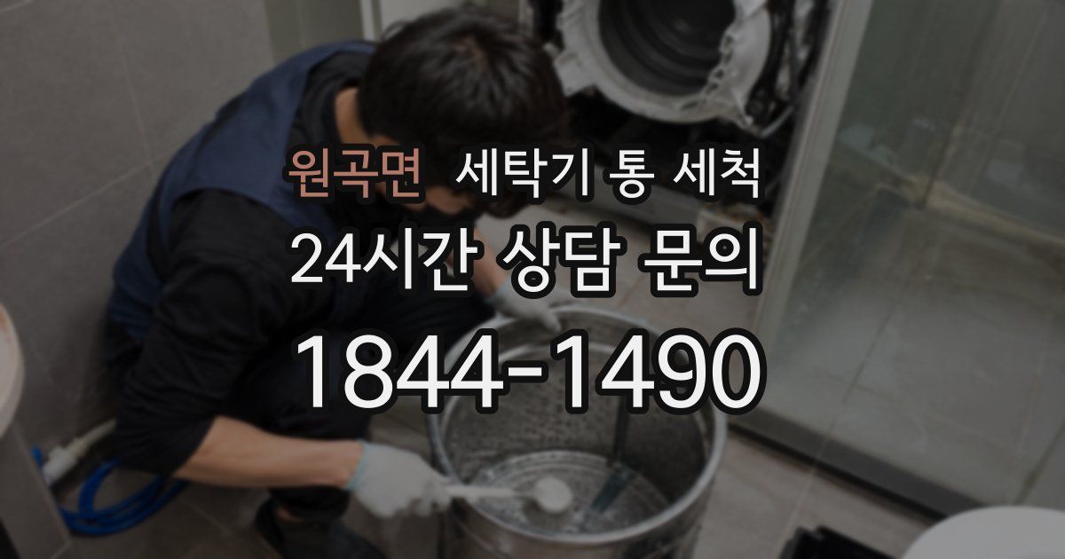 원곡면 세탁기 통 세척
