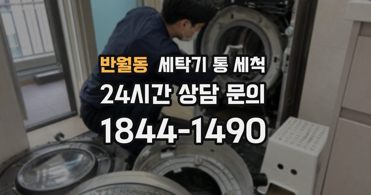 반월동 세탁기 통 세척